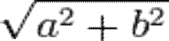 \sqrt{a^2 + b^2}